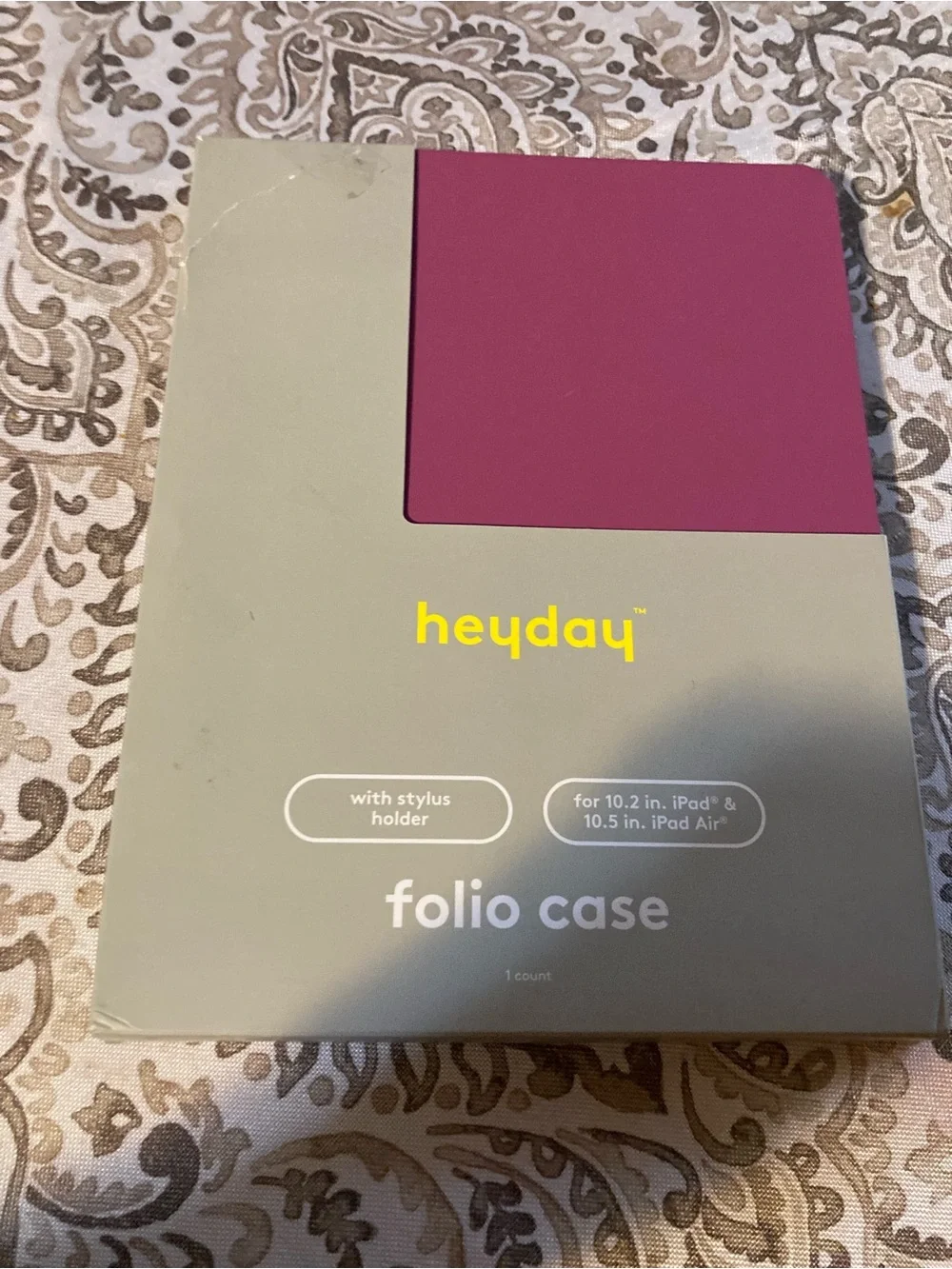 heyday Magenta Folio Case with Stylus Holder